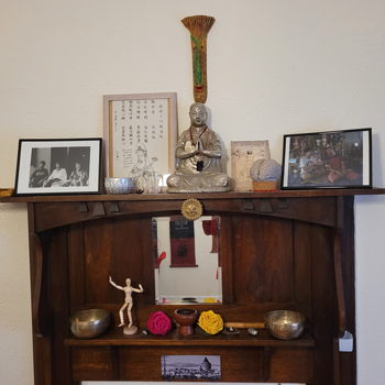 Altar with in a massage clinic